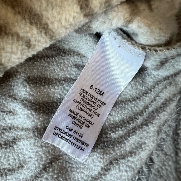 Disney Baby Tigger Gray and Brown Long Sleeve Sweater Top 6-12M - Picture 3 of 6